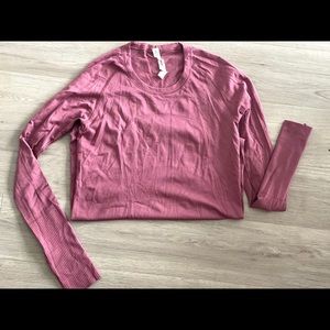 Pink/Mauve Lululemon Swiftly Breathe Long Sleeve
